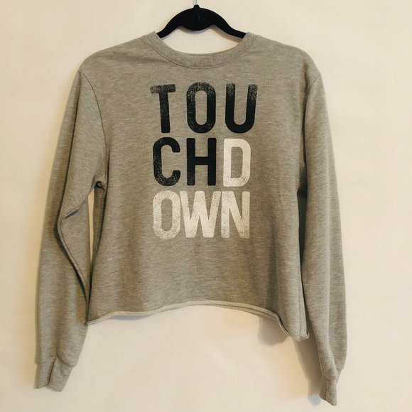 Modern Lux Tops - TOUCHDOWN Cropped Sweatshirt
